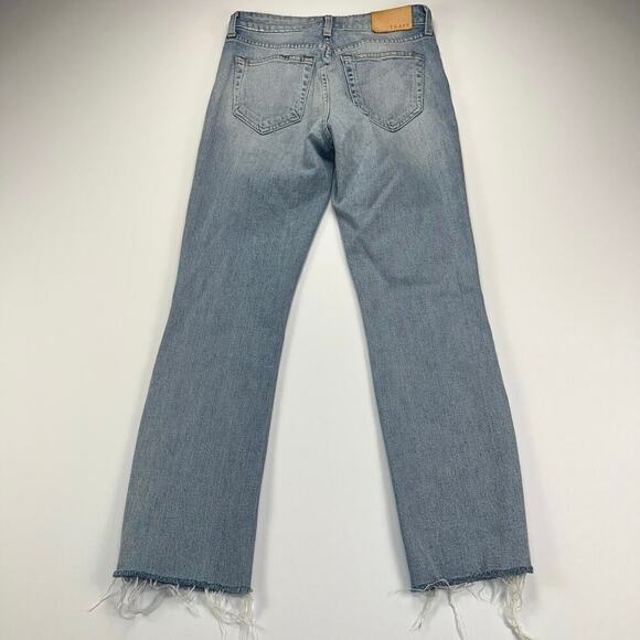 Trave Colette Kick Flare Distressed Jeans Fray Hem Wild Thing Wash Size 25 - Picture 7 of 15